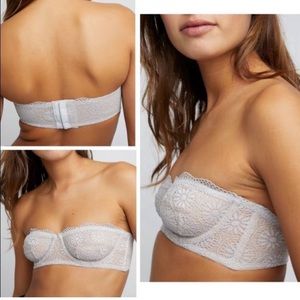 NWT Free People Starla Lace Underwire Bra Unlined